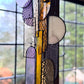 Winter Sun Stained Glass Hanging Sculpture