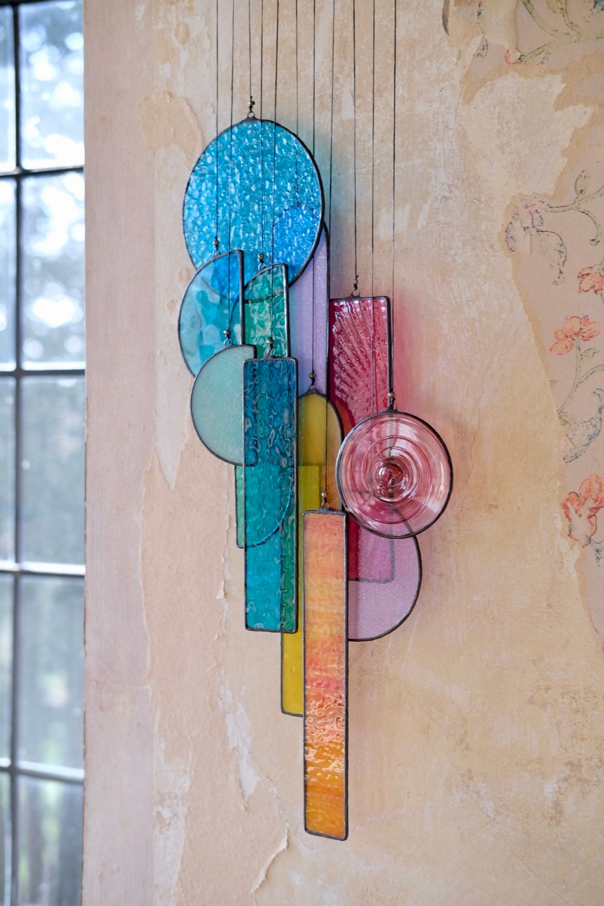 Fragments of Stained Glass Artwork