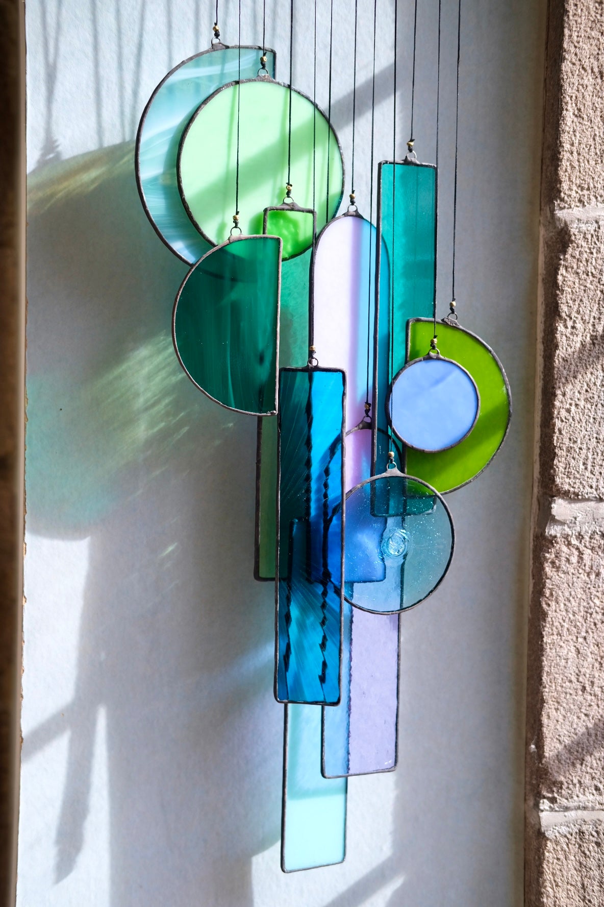 Fragments of Stained Glass Artwork