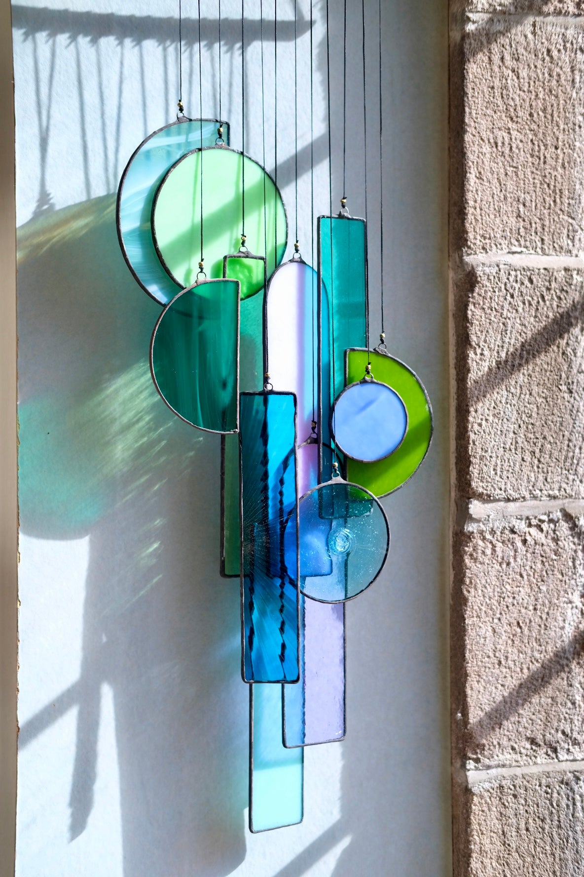 Fragments of Stained Glass Artwork