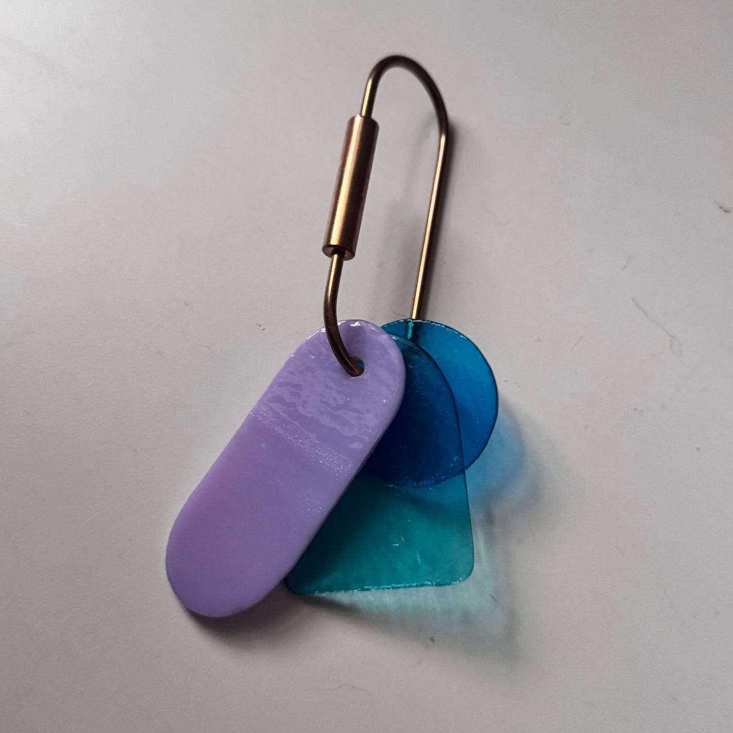 Glass Shapes Key Ring