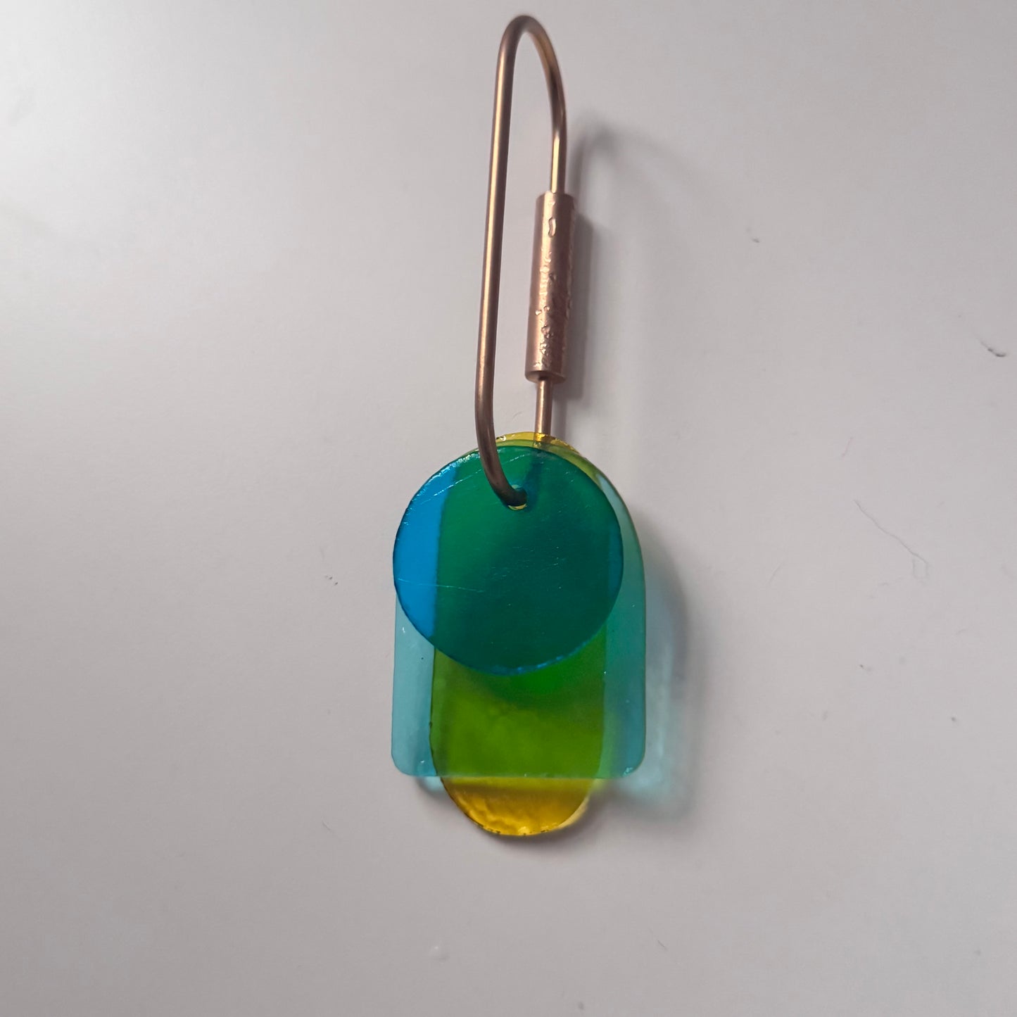Glass Shapes Key Ring