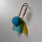 Glass Shapes Key Ring