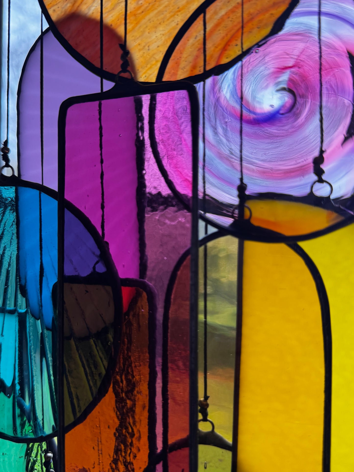 Fragments of Stained Glass Artwork