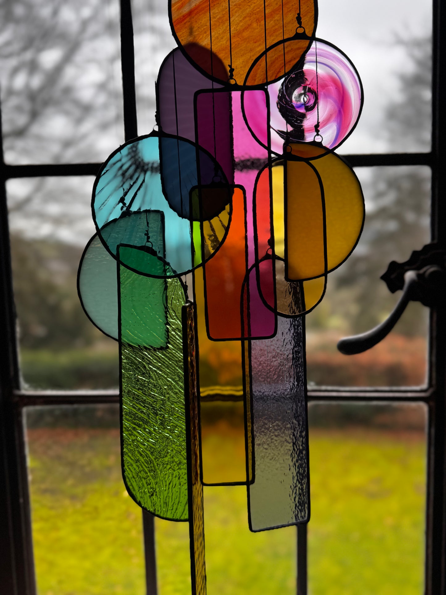 Fragments of Stained Glass Artwork
