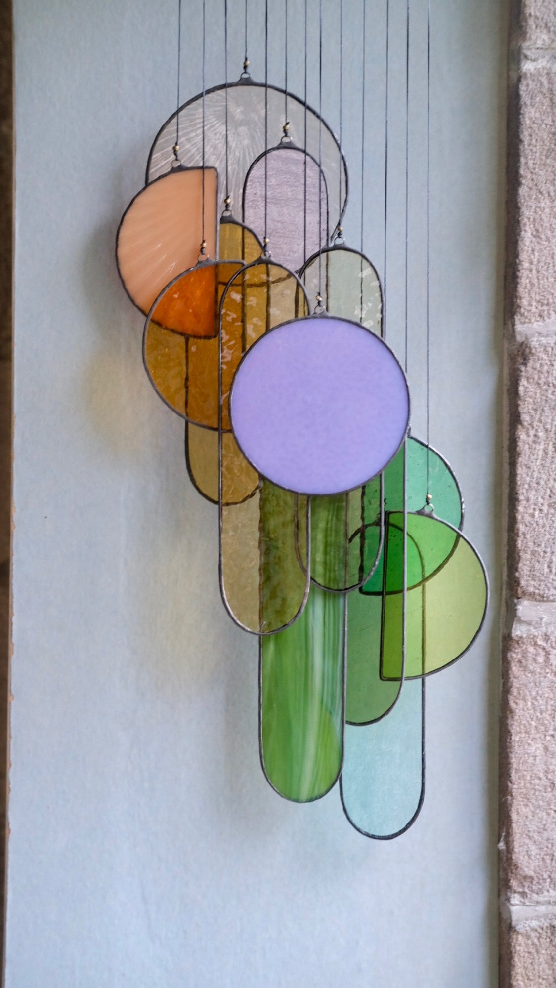 Spring Stained Glass Hanging Art