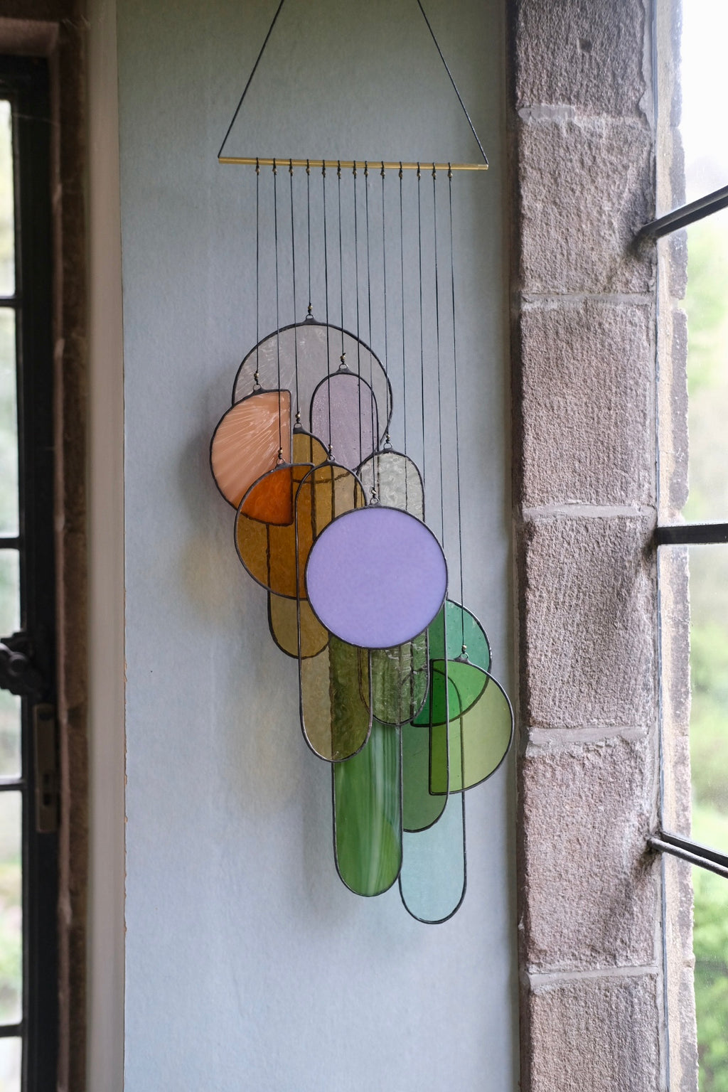 Spring Stained Glass Hanging Art