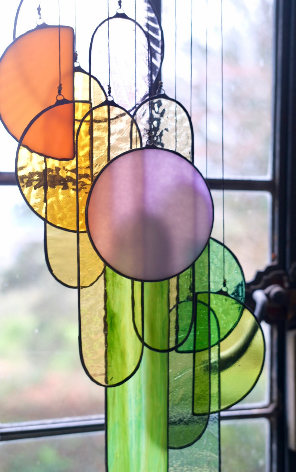 Spring Stained Glass Hanging Art