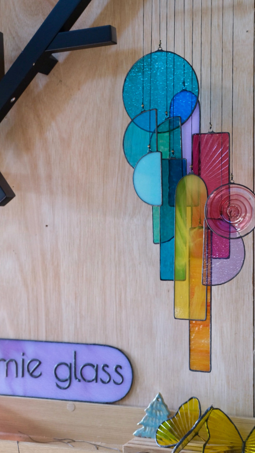 Fragments of Stained Glass Artwork