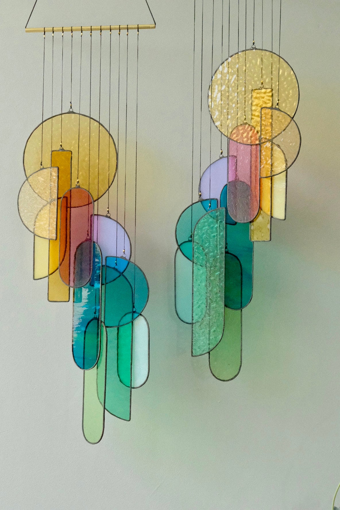 Rainbow Stained Glass Art