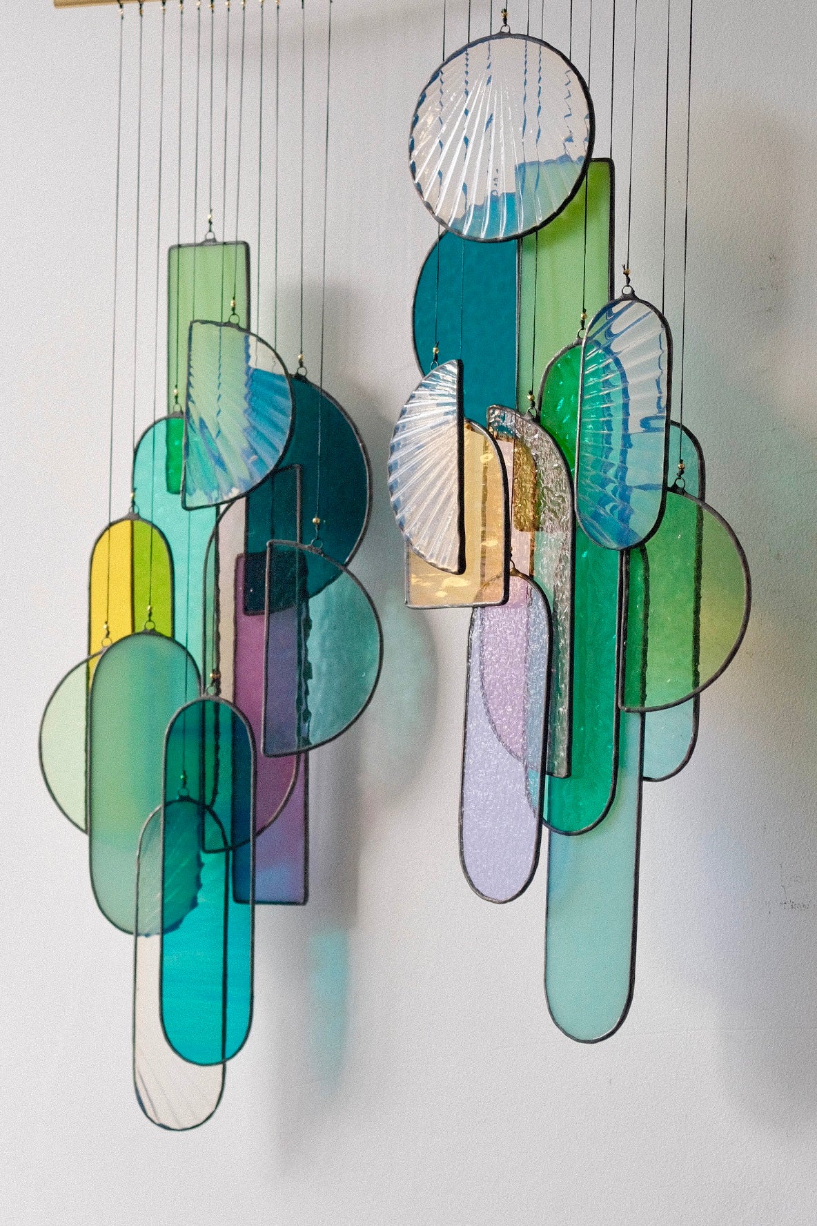 Opaline Stained Glass Sun Catcher